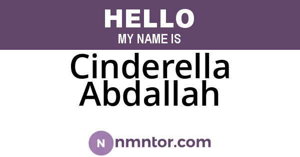 Cinderella Abdallah