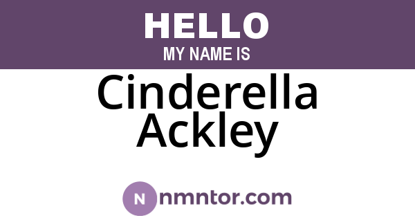 Cinderella Ackley