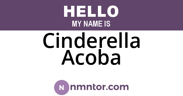 Cinderella Acoba