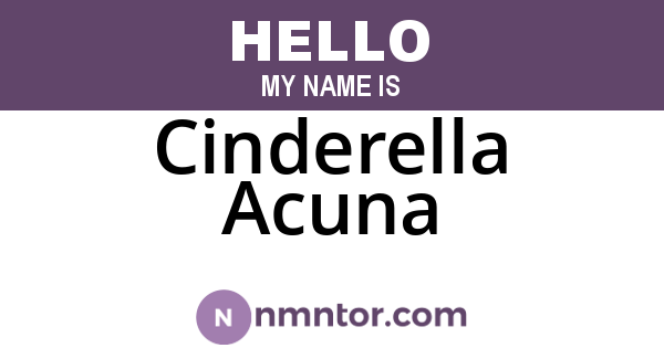 Cinderella Acuna