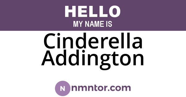 Cinderella Addington