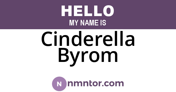 Cinderella Byrom