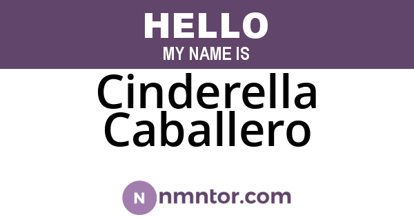 Cinderella Caballero