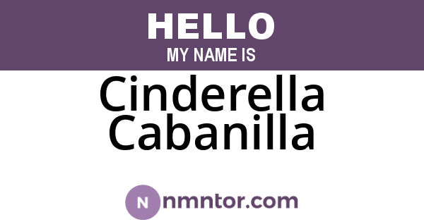 Cinderella Cabanilla