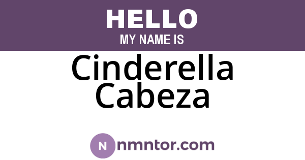 Cinderella Cabeza