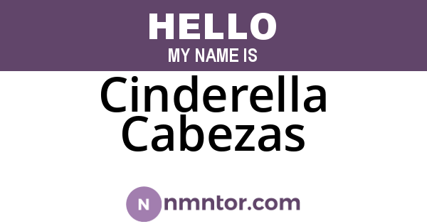 Cinderella Cabezas