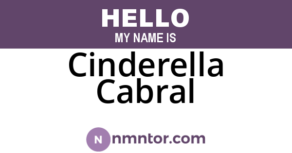 Cinderella Cabral