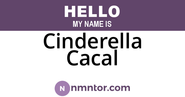 Cinderella Cacal