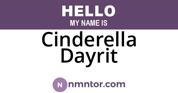 Cinderella Dayrit