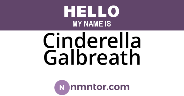 Cinderella Galbreath