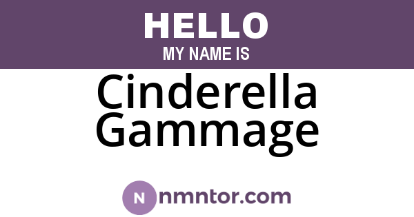 Cinderella Gammage