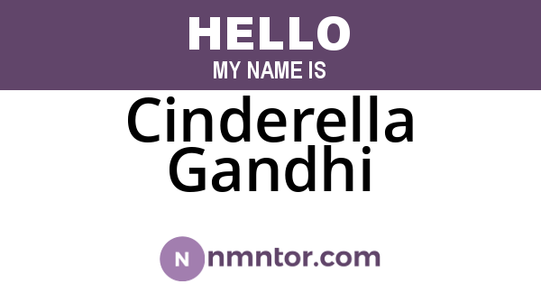 Cinderella Gandhi