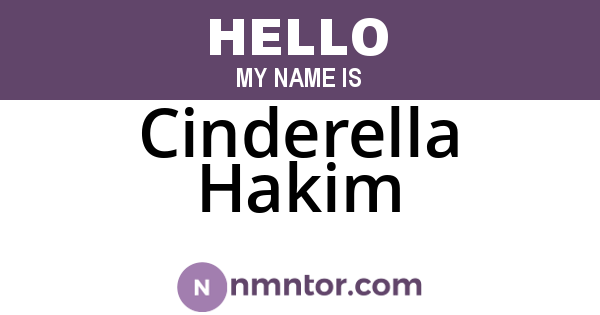 Cinderella Hakim