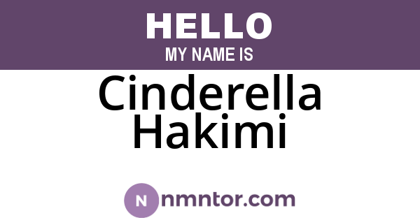 Cinderella Hakimi