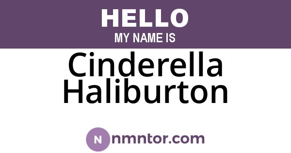 Cinderella Haliburton