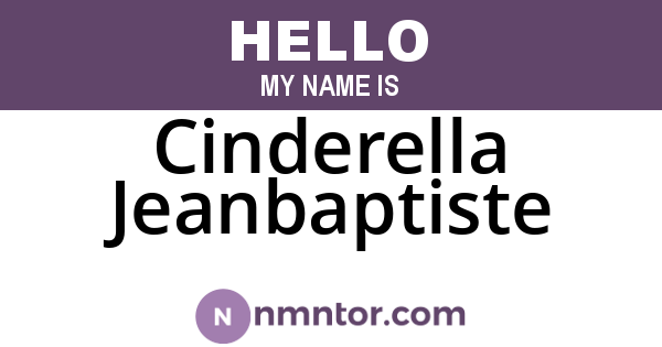 Cinderella Jeanbaptiste