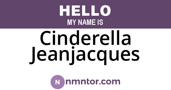 Cinderella Jeanjacques