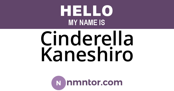 Cinderella Kaneshiro