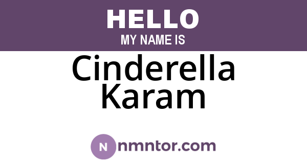 Cinderella Karam