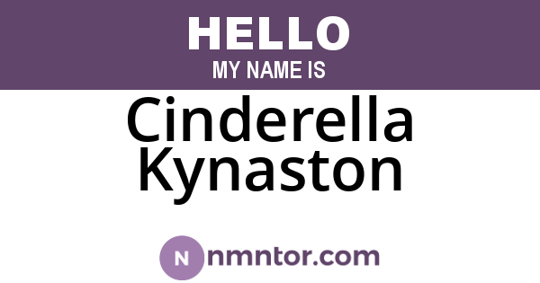 Cinderella Kynaston