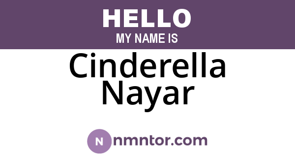 Cinderella Nayar