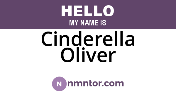 Cinderella Oliver