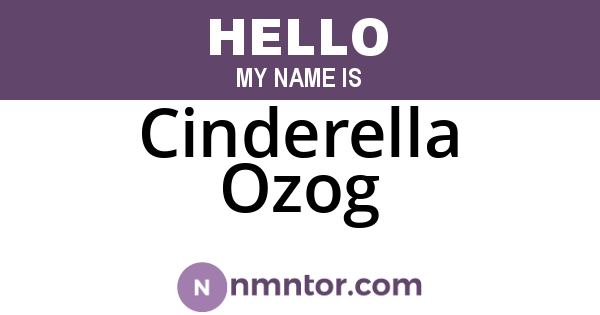 Cinderella Ozog