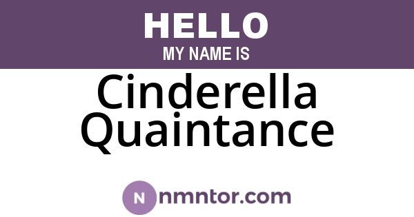 Cinderella Quaintance
