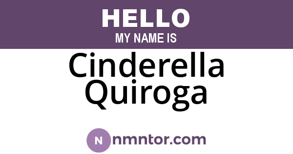 Cinderella Quiroga
