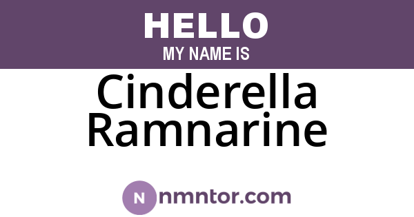 Cinderella Ramnarine