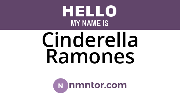 Cinderella Ramones