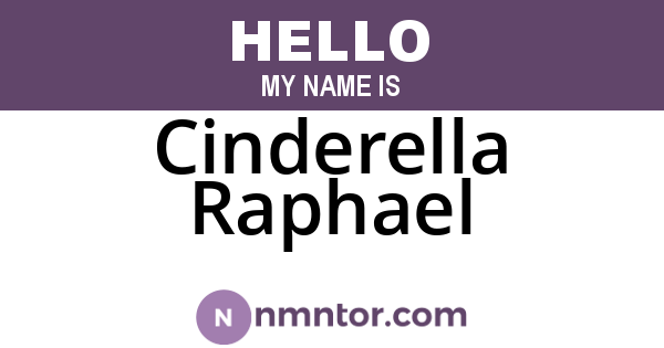 Cinderella Raphael