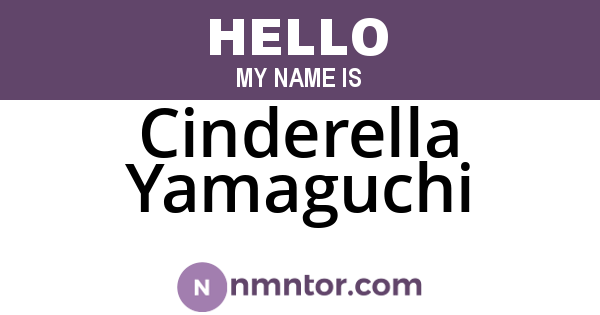 Cinderella Yamaguchi
