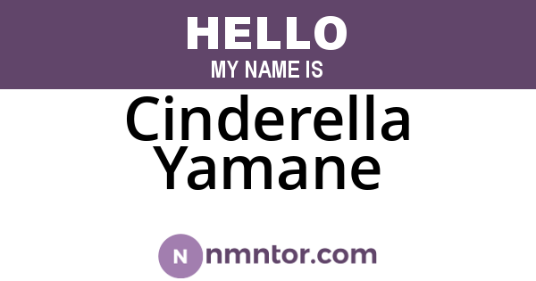 Cinderella Yamane
