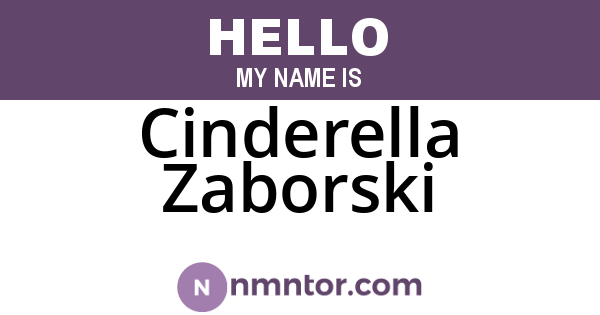 Cinderella Zaborski