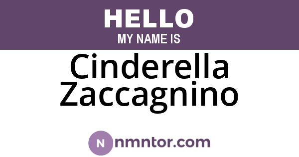 Cinderella Zaccagnino