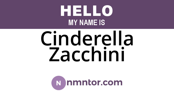 Cinderella Zacchini