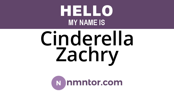 Cinderella Zachry
