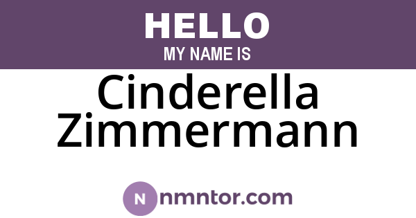 Cinderella Zimmermann