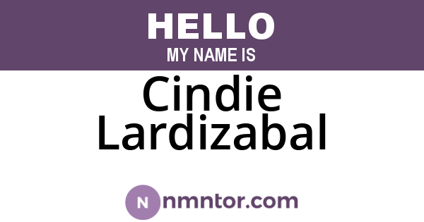 Cindie Lardizabal