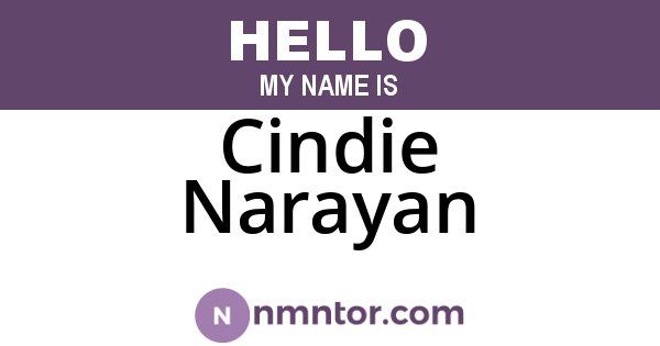 Cindie Narayan