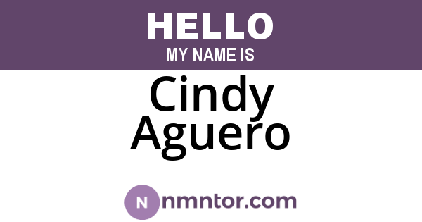 Cindy Aguero