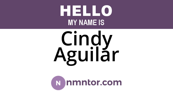 Cindy Aguilar