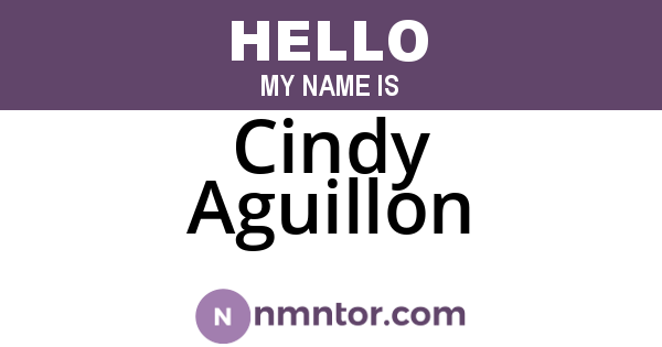 Cindy Aguillon