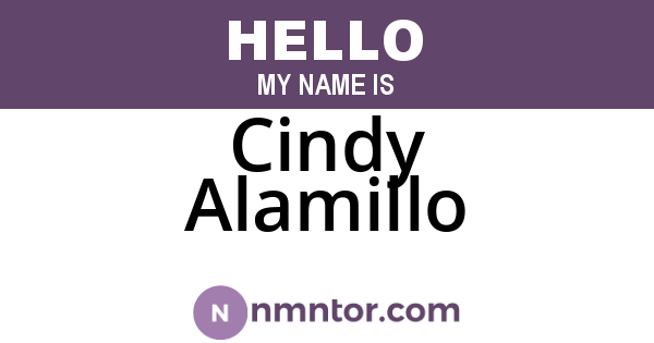Cindy Alamillo