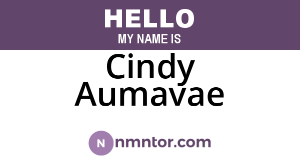 Cindy Aumavae