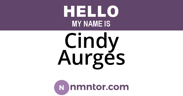 Cindy Aurges