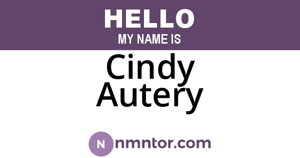 Cindy Autery