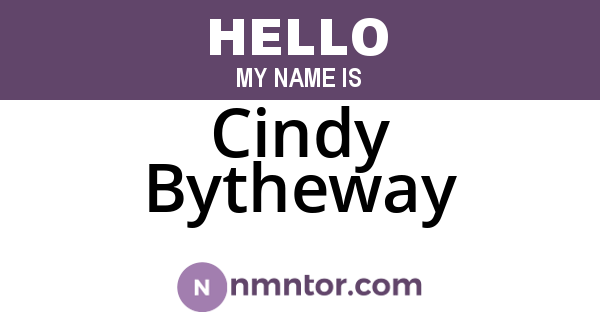 Cindy Bytheway