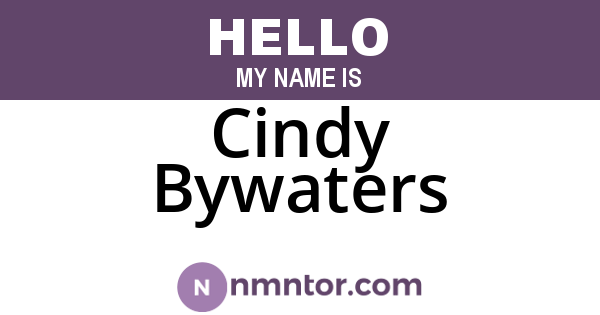Cindy Bywaters